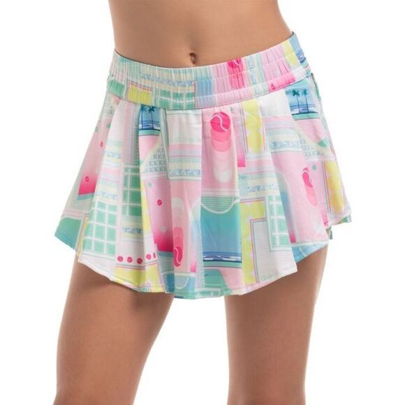 Lucky In Love Junior Girls Deco Love Racket Golf Skort - Picture 1 of 4